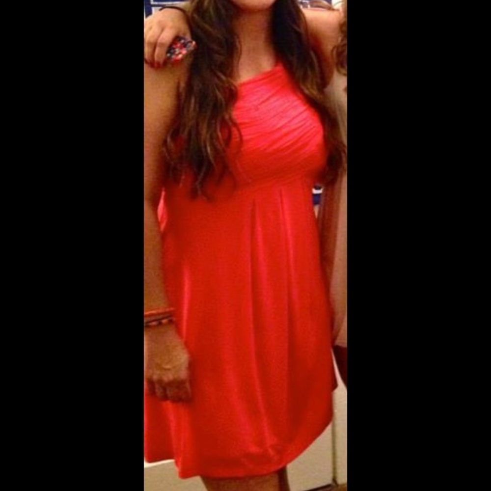 Single strap bright dress